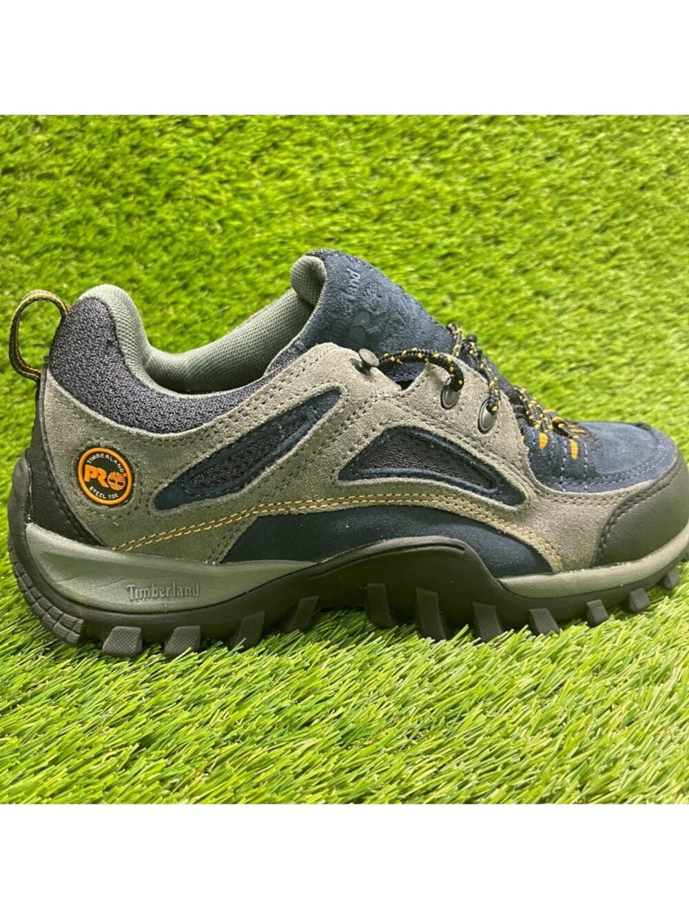 Timberland Pro Mudsill Mens Size 8 Blue Gray Suede Steel Toe Safety Work Shoes